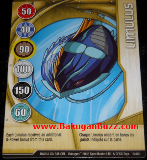Limulus 9 48b Bakugan 1 48b Card Set